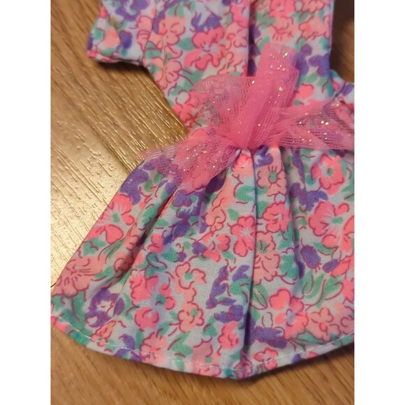 Barbie Fashion Greeting Card Happy Birthday #6 Outfit Dress Floral Vintage - Picture 3 of 7